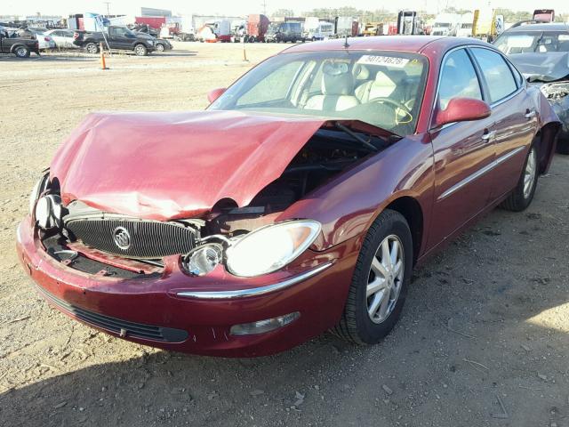 2G4WD532051256591 - 2005 BUICK LACROSSE C BURGUNDY photo 2