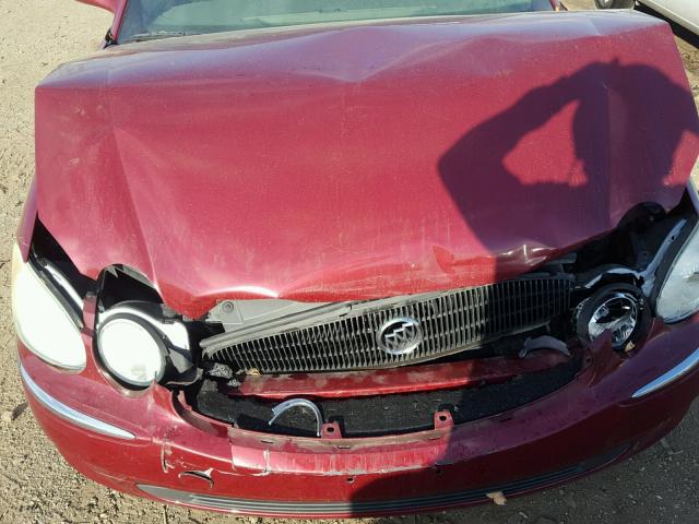 2G4WD532051256591 - 2005 BUICK LACROSSE C BURGUNDY photo 7