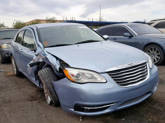 1C3CCBCG2DN688864 - 2013 CHRYSLER 200 LIMITE BLUE photo 1