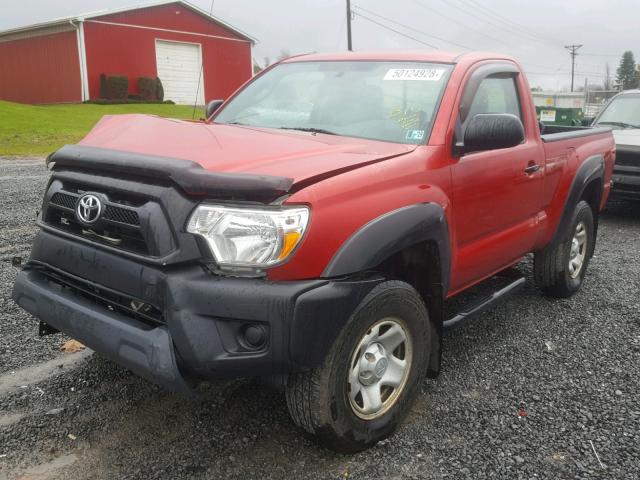 5TFPX4EN7DX013668 - 2013 TOYOTA TACOMA RED photo 2
