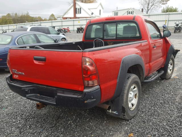 5TFPX4EN7DX013668 - 2013 TOYOTA TACOMA RED photo 4