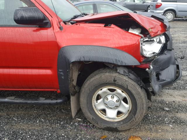 5TFPX4EN7DX013668 - 2013 TOYOTA TACOMA RED photo 9