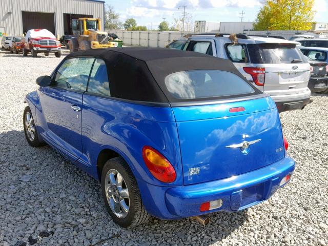 3C3EY55E85T307267 - 2005 CHRYSLER PT CRUISER BLUE photo 3