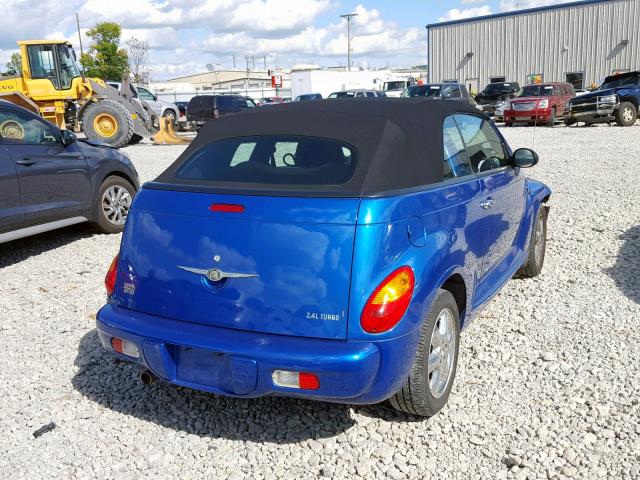 3C3EY55E85T307267 - 2005 CHRYSLER PT CRUISER BLUE photo 4