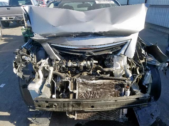 3N1CN7AP2EK449248 - 2014 NISSAN VERSA S GRAY photo 9