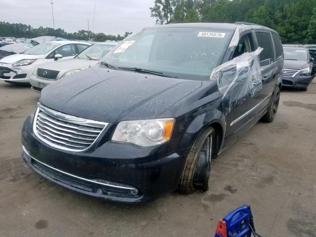 2C4RC1CG9CR143973 - 2012 CHRYSLER TOWN & COU BLACK photo 2