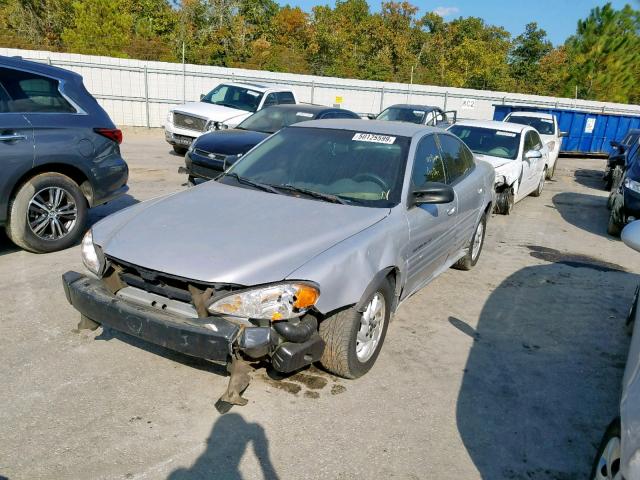 1G2NF52TX1M666208 - 2001 PONTIAC GRAND AM S SILVER photo 2