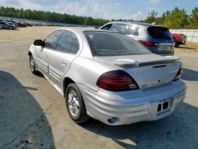 1G2NF52TX1M666208 - 2001 PONTIAC GRAND AM S SILVER photo 3