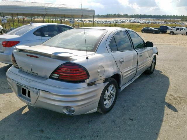 1G2NF52TX1M666208 - 2001 PONTIAC GRAND AM S SILVER photo 4