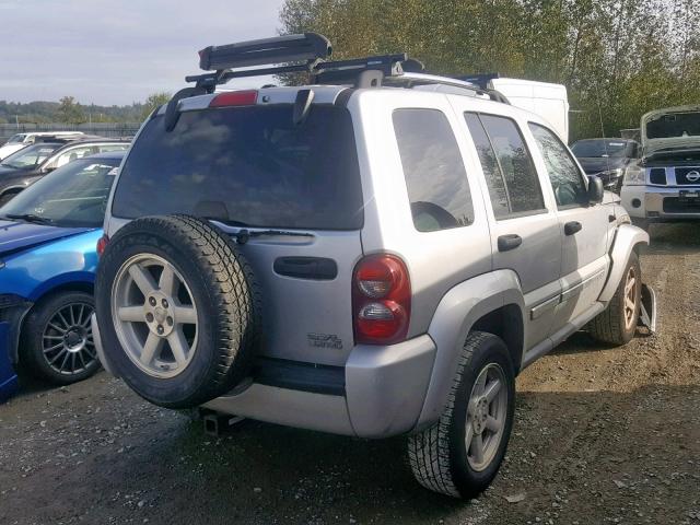 1J4GL58K07W521648 - 2007 JEEP LIBERTY LI SILVER photo 4