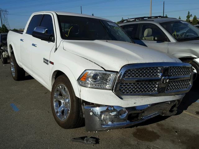 1C6RR7VM9JS310436 - 2018 RAM 1500 LARAM WHITE photo 1