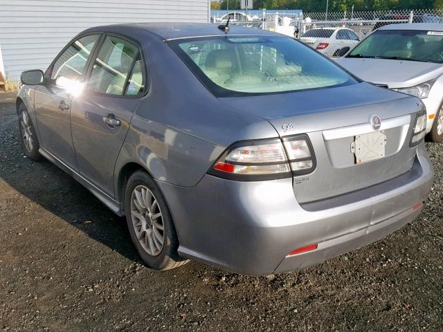 YS3FB49YX81104059 - 2008 SAAB 9-3 2.0T GRAY photo 3