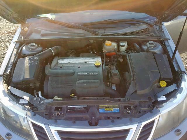 YS3FB49YX81104059 - 2008 SAAB 9-3 2.0T GRAY photo 7