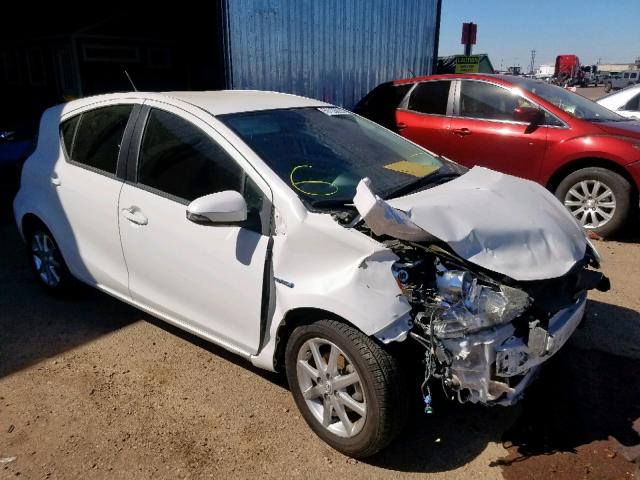 JTDKDTB30C1024383 - 2012 TOYOTA PRIUS C WHITE photo 1