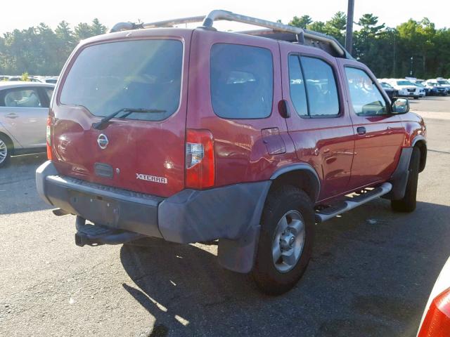 5N1ED28Y63C673258 - 2003 NISSAN XTERRA XE RED photo 4