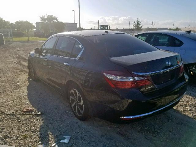 1HGCR2F89GA056259 - 2016 HONDA ACCORD EXL BLACK photo 3