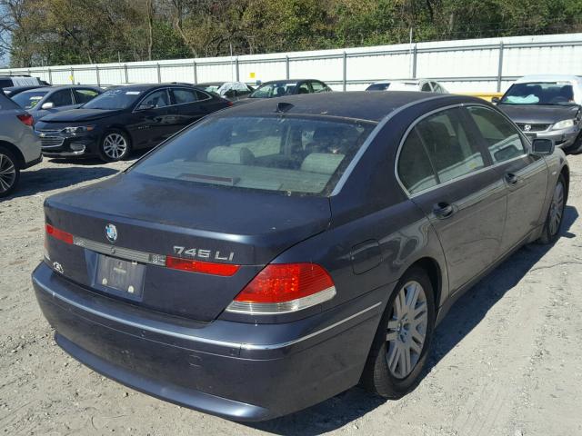 WBAGN63492DR07646 - 2002 BMW 745 LI BLUE photo 4