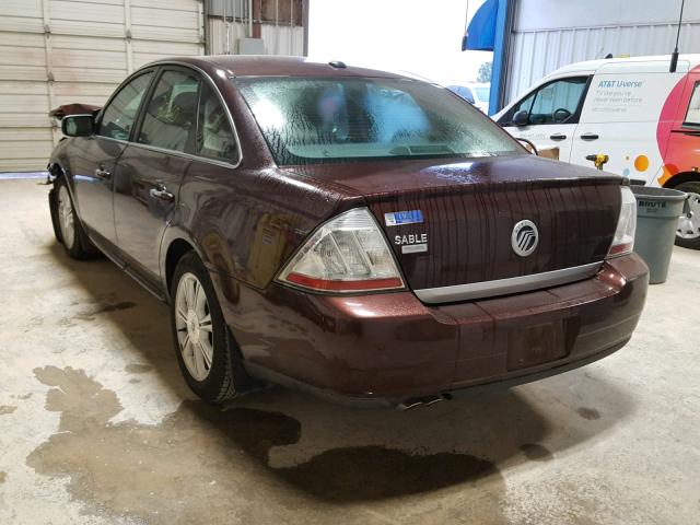 1MEHM42W69G634514 - 2009 MERCURY SABLE PREM BURGUNDY photo 3