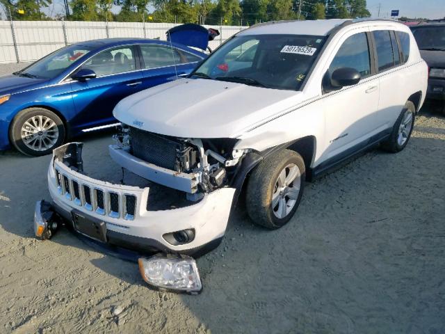 1J4NT1FB9BD272080 - 2011 JEEP COMPASS SP WHITE photo 2