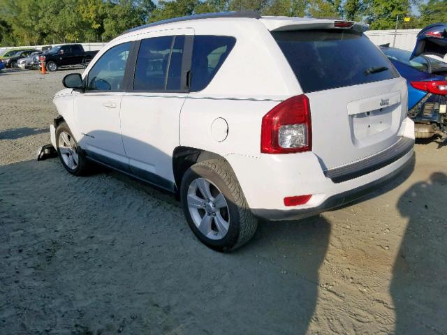 1J4NT1FB9BD272080 - 2011 JEEP COMPASS SP WHITE photo 3