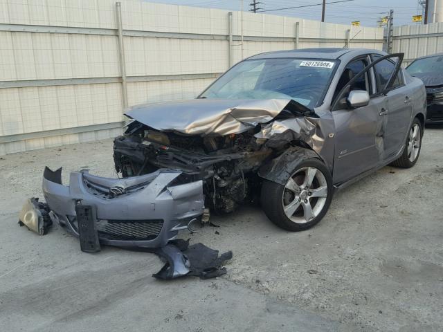 JM1BK323341189853 - 2004 MAZDA 3 S GRAY photo 2