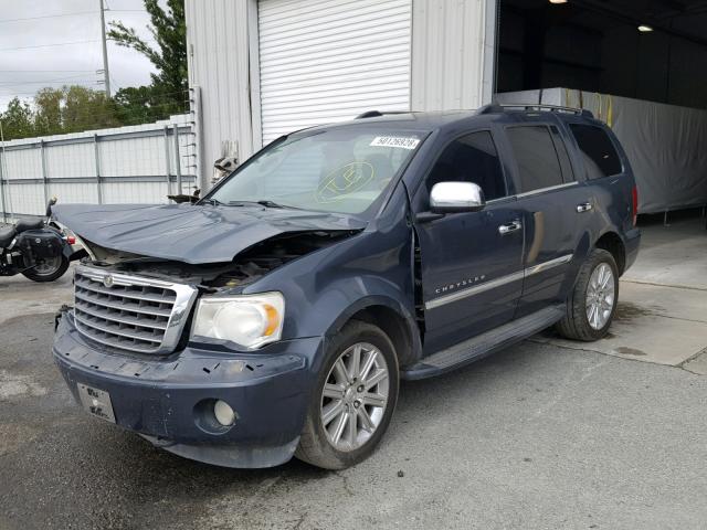 1A8HW58238F113527 - 2008 CHRYSLER ASPEN LIMI BLUE photo 2