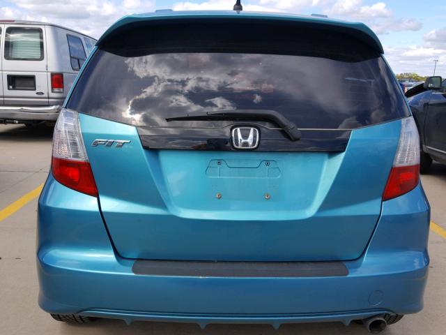 JHMGE8H56CC006546 - 2012 HONDA FIT SPORT TURQUOISE photo 9