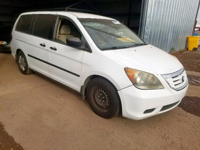 5FNRL38208B105317 - 2008 HONDA ODYSSEY LX WHITE photo 1