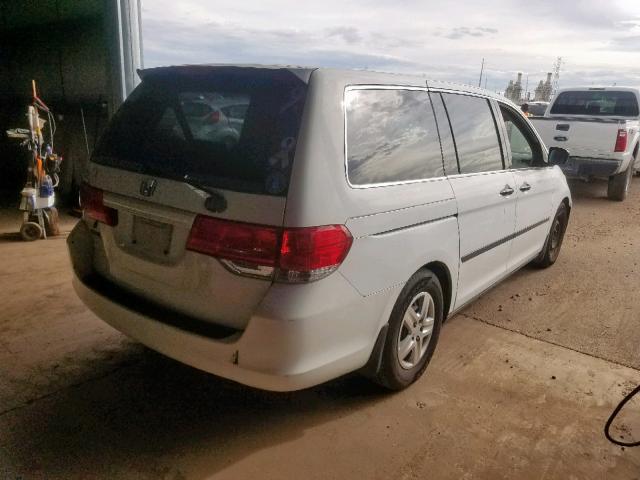 5FNRL38208B105317 - 2008 HONDA ODYSSEY LX WHITE photo 4