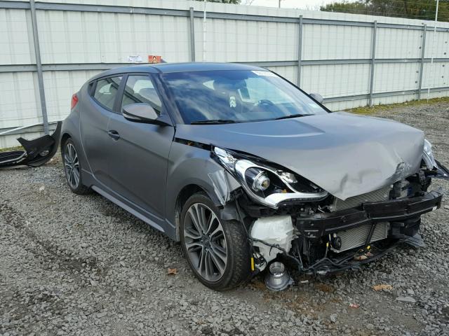 KMHTC6AEXGU271695 - 2016 HYUNDAI VELOSTER T GRAY photo 1