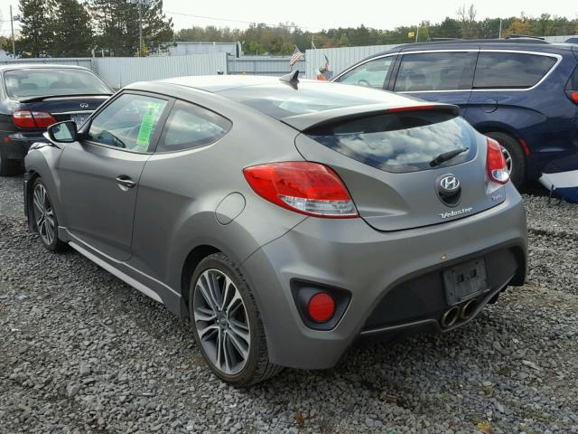 KMHTC6AEXGU271695 - 2016 HYUNDAI VELOSTER T GRAY photo 3