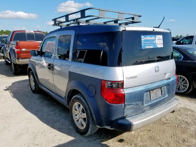 5J6YH17696L002150 - 2006 HONDA ELEMENT EX SILVER photo 3