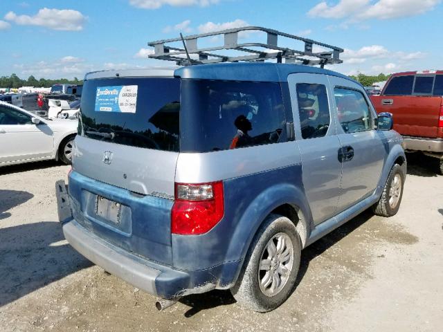 5J6YH17696L002150 - 2006 HONDA ELEMENT EX SILVER photo 4