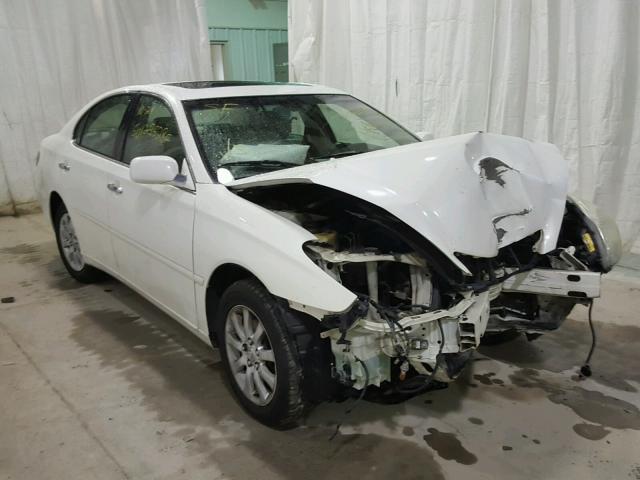 JTHBF30G630090215 - 2003 LEXUS ES 300 WHITE photo 1