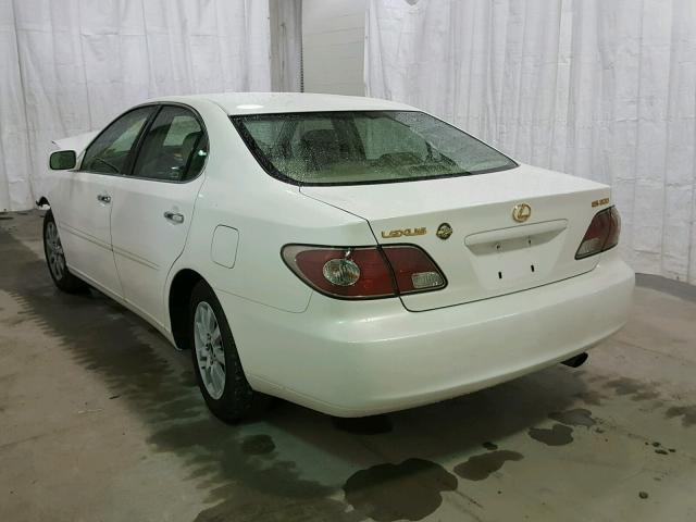 JTHBF30G630090215 - 2003 LEXUS ES 300 WHITE photo 3