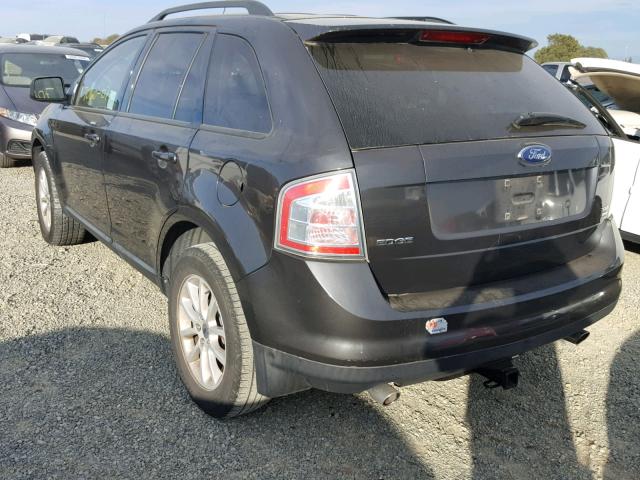 2FMDK48C57BB16994 - 2007 FORD EDGE SEL CHARCOAL photo 3