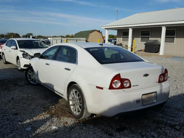 1G1ZK57749F127399 - 2009 CHEVROLET MALIBU LTZ WHITE photo 3