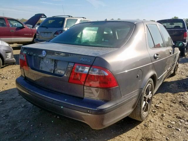 YS3EH49G053518212 - 2005 SAAB 9-5 AERO GRAY photo 4