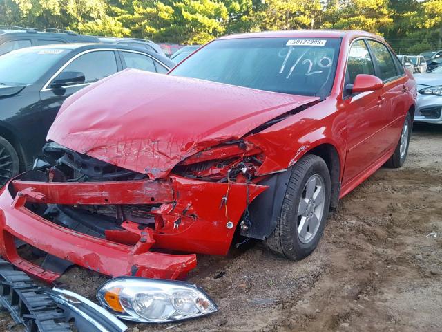 2G1WG5EK7B1170918 - 2011 CHEVROLET IMPALA LT RED photo 2