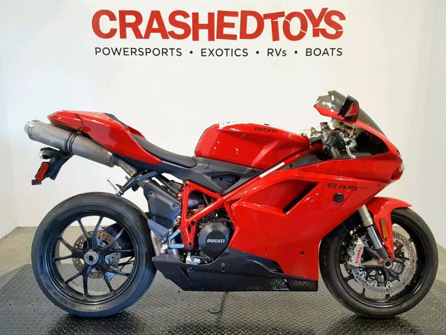 ZDM1XBMV6BB015566 - 2011 DUCATI 848 RED photo 1