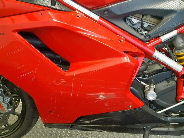 ZDM1XBMV6BB015566 - 2011 DUCATI 848 RED photo 6