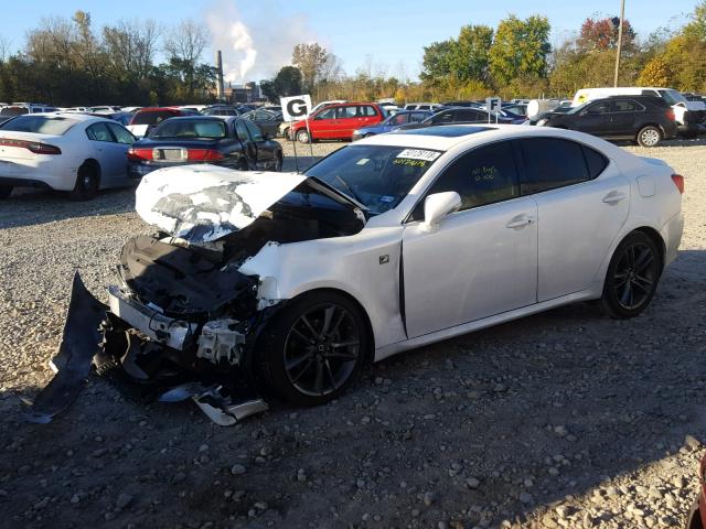 JTHBF5C27B5140973 - 2011 LEXUS IS 250 WHITE photo 9