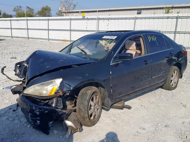 1HGCM66535A039207 - 2005 HONDA ACCORD EX BLACK photo 2