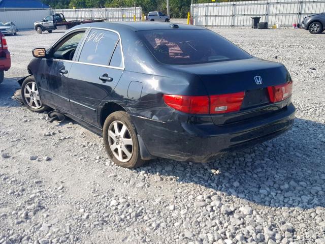 1HGCM66535A039207 - 2005 HONDA ACCORD EX BLACK photo 3