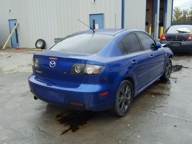 JM1BK323981830848 - 2008 MAZDA 3 S BLUE photo 4