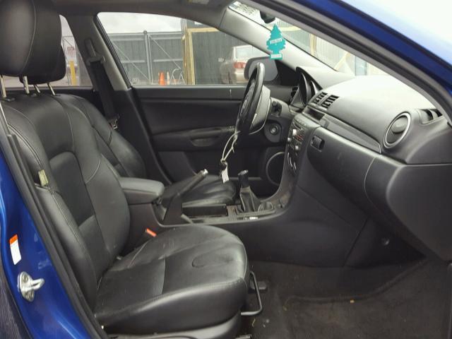 JM1BK323981830848 - 2008 MAZDA 3 S BLUE photo 5