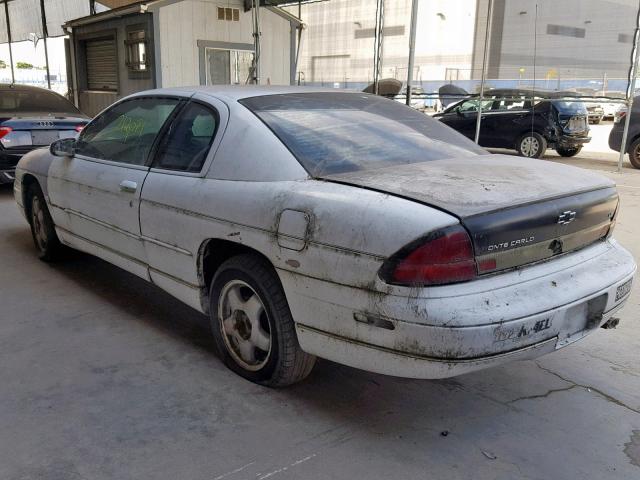 2G1WW12M1X9279420 - 1999 CHEVROLET MONTE CARL თეთრი ფოტო 3