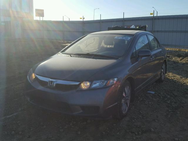 2HGFA1E07AH044453 - 2010 HONDA CIVIC EXL GRAY photo 2