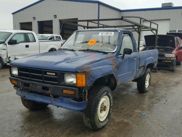 JT4RN63R7G0045288 - 1986 TOYOTA PICKUP RN6 BLUE photo 2