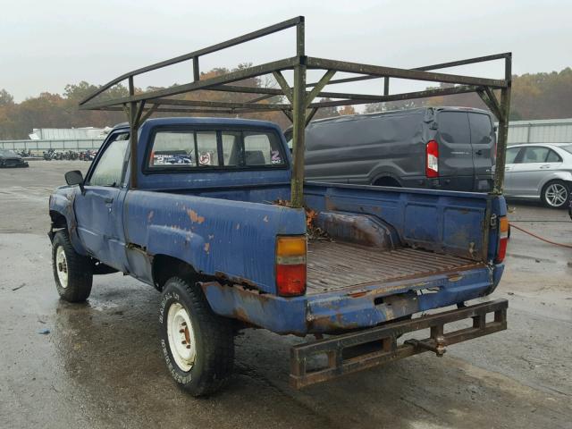 JT4RN63R7G0045288 - 1986 TOYOTA PICKUP RN6 BLUE photo 3